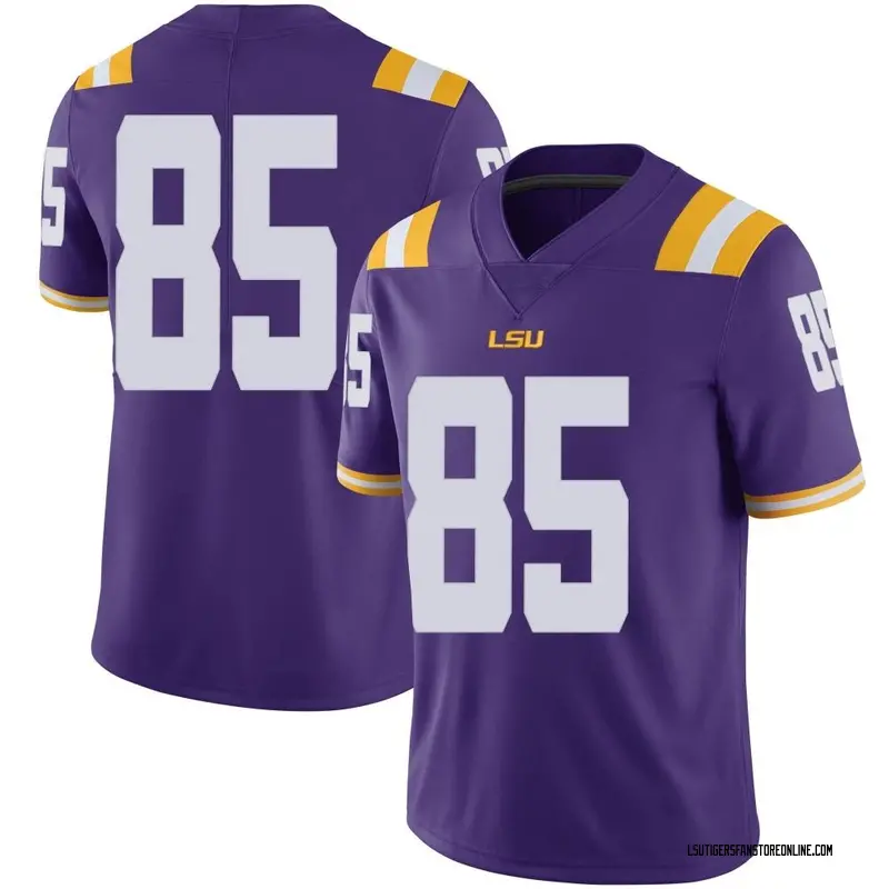 Limited Men's Gabe Leonards LSU Tigers Purple Football College Jersey