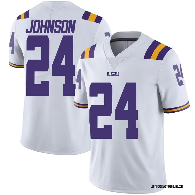 Limited Men's Ju'Juan Johnson LSU Tigers White Football College Jersey